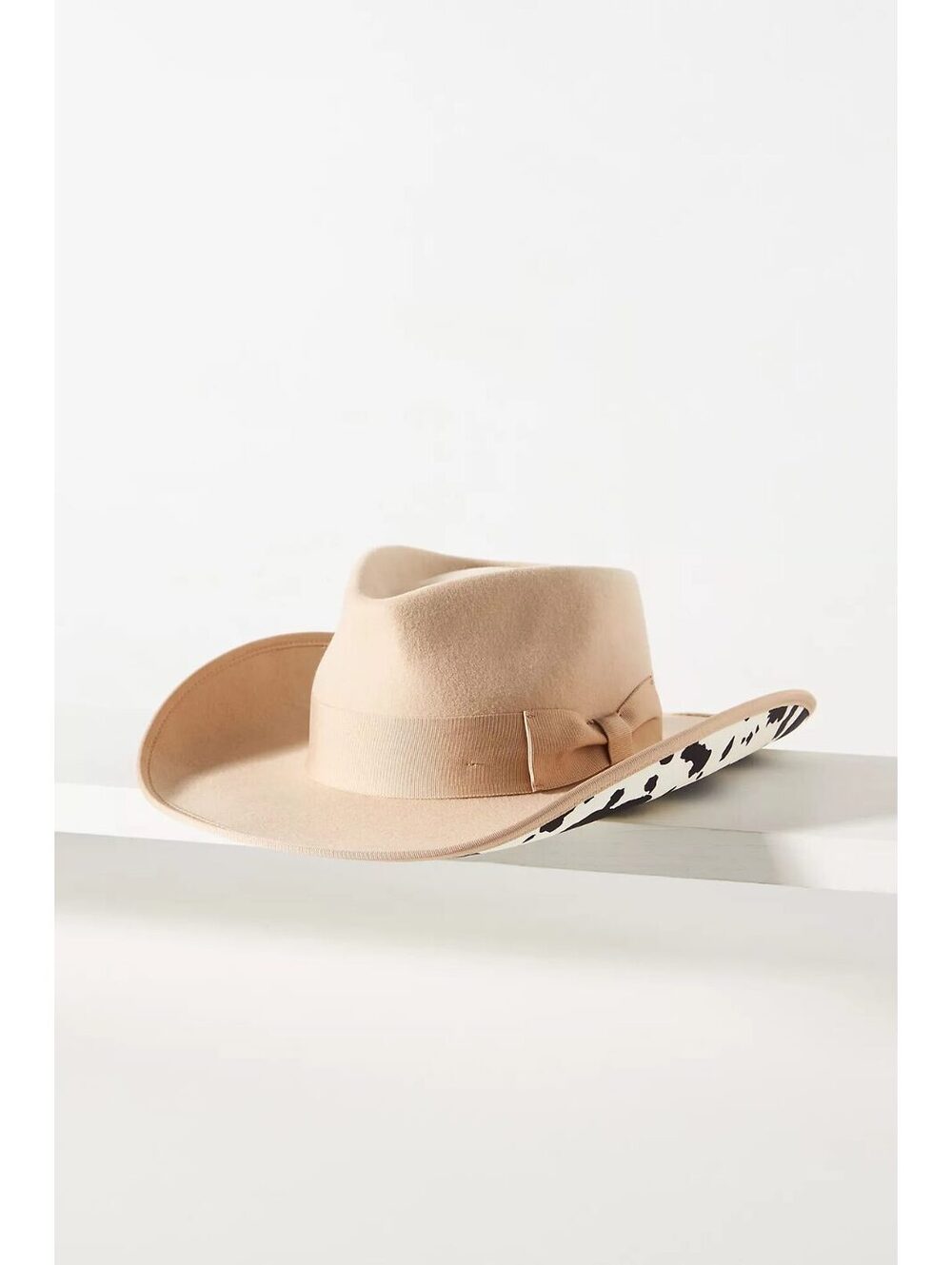 Anthropologie Wyeth cow print rancher hat NWT